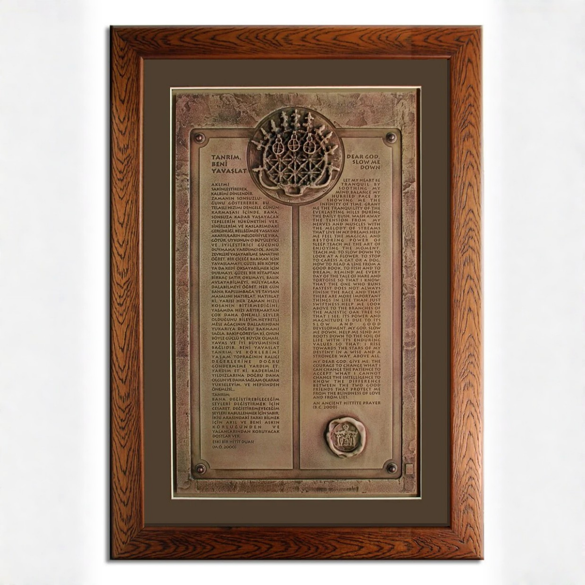 Hitit Duası Tablo