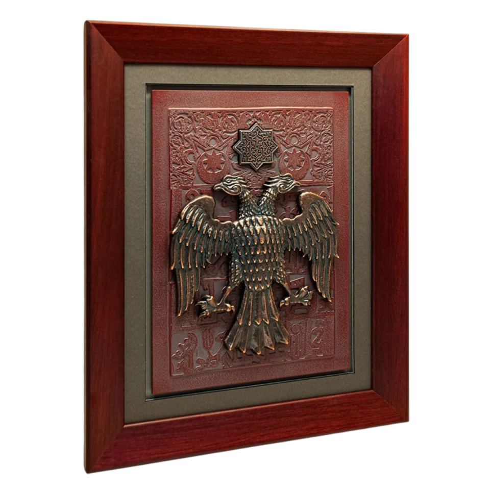 Çift Başlı Kartal – Selçuklu Dönemi Tablo (Antik Taş Efektli)