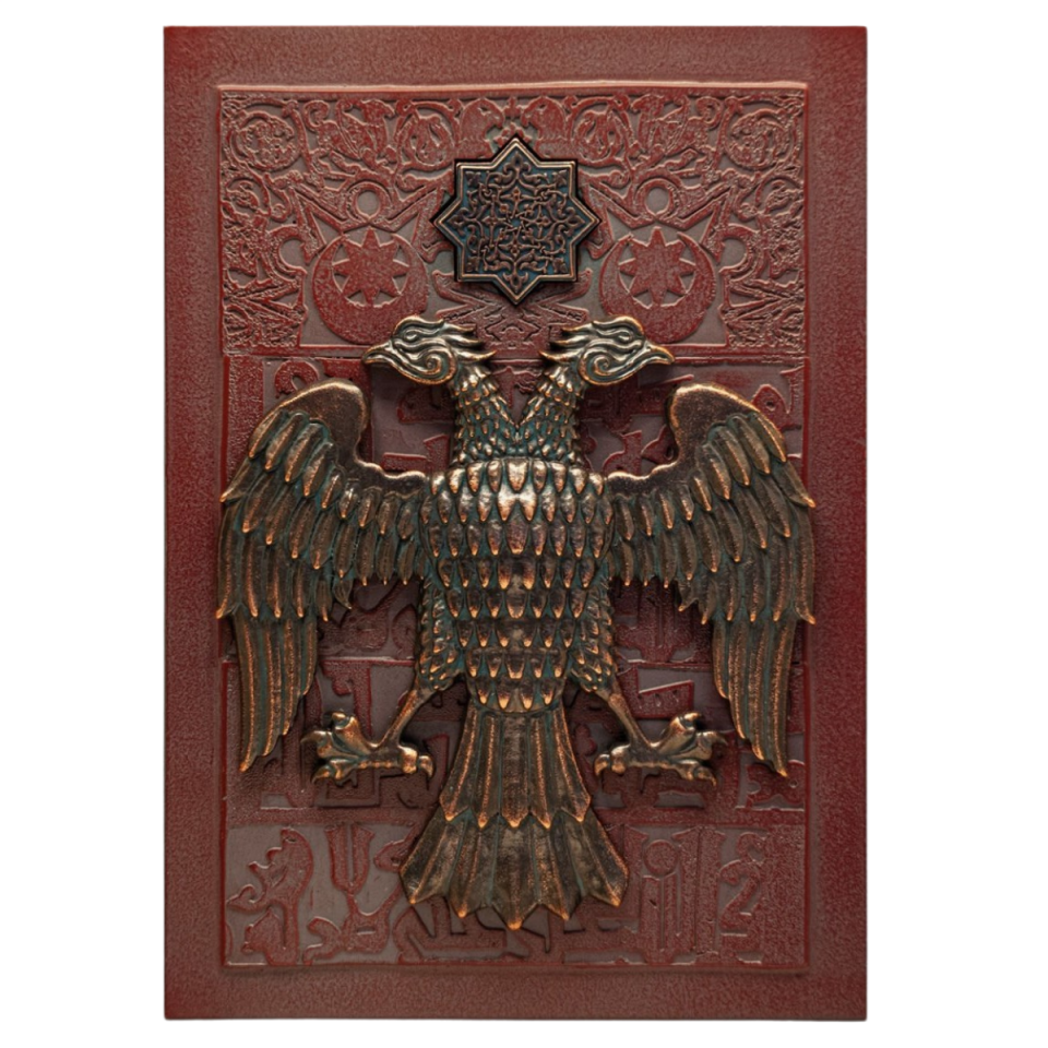 Çift Başlı Kartal – Selçuklu Dönemi Tablo (Antik Taş Efektli)