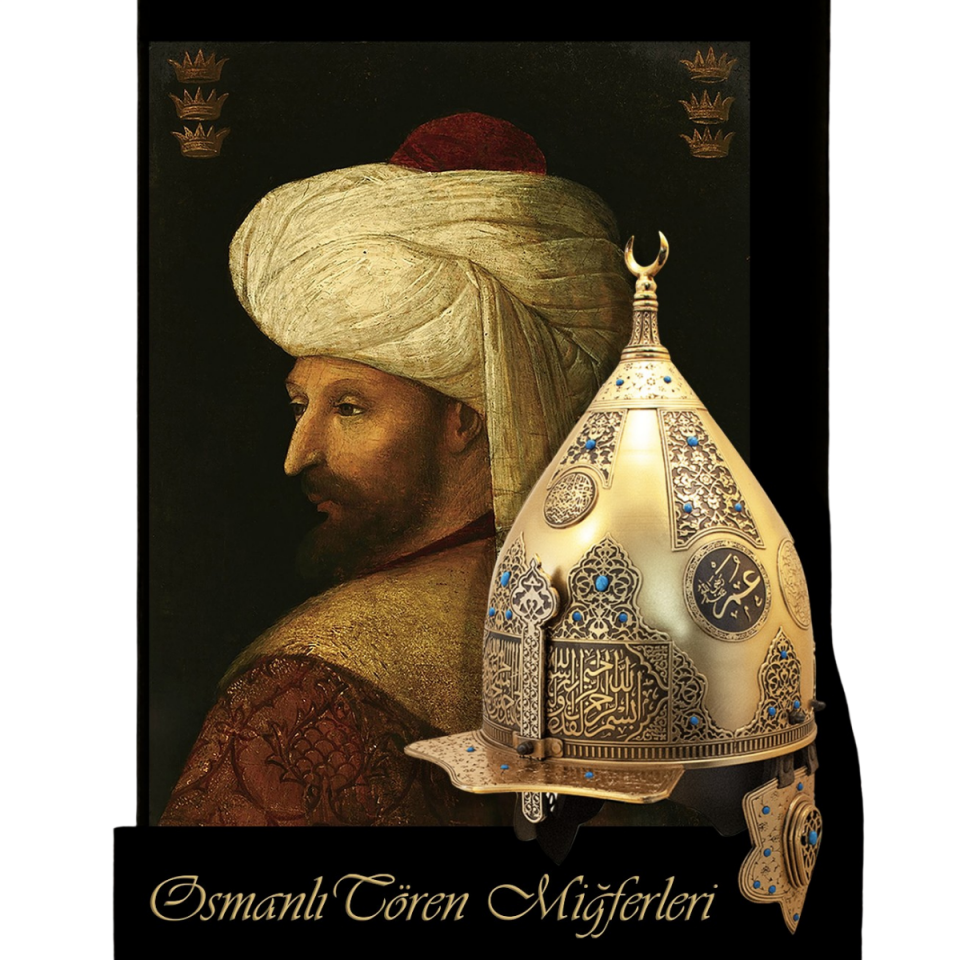 Fetih Sureli Miğfer (Altın Kaplama)