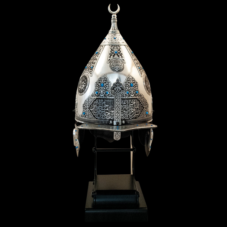 Fetih Sureli Miğfer (Gümüş Kaplama)