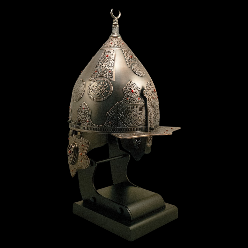 Fetih Sureli Miğfer (Bronz Kaplama)