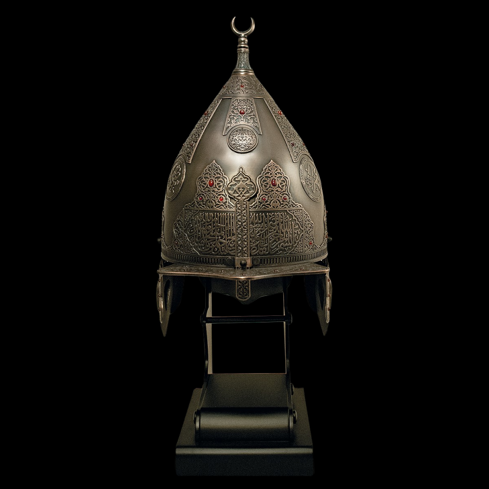 Fetih Sureli Miğfer (Bronz Kaplama)