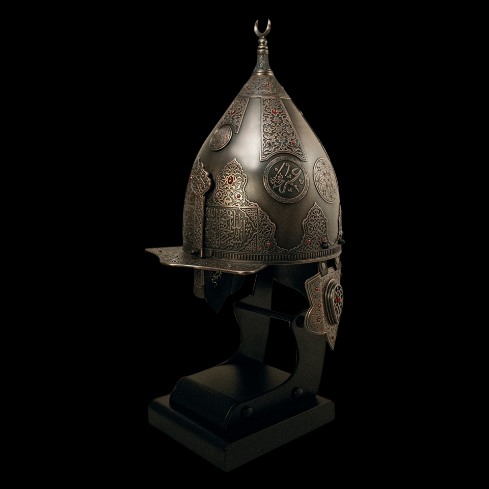Fetih Sureli Miğfer (Bronz Kaplama)