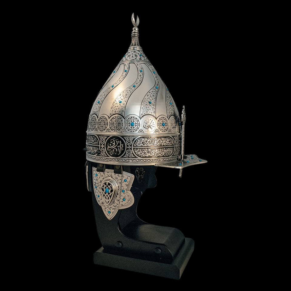 Ayetli Miğfer (Gümüş Kaplama / Ayetel Kürsi)