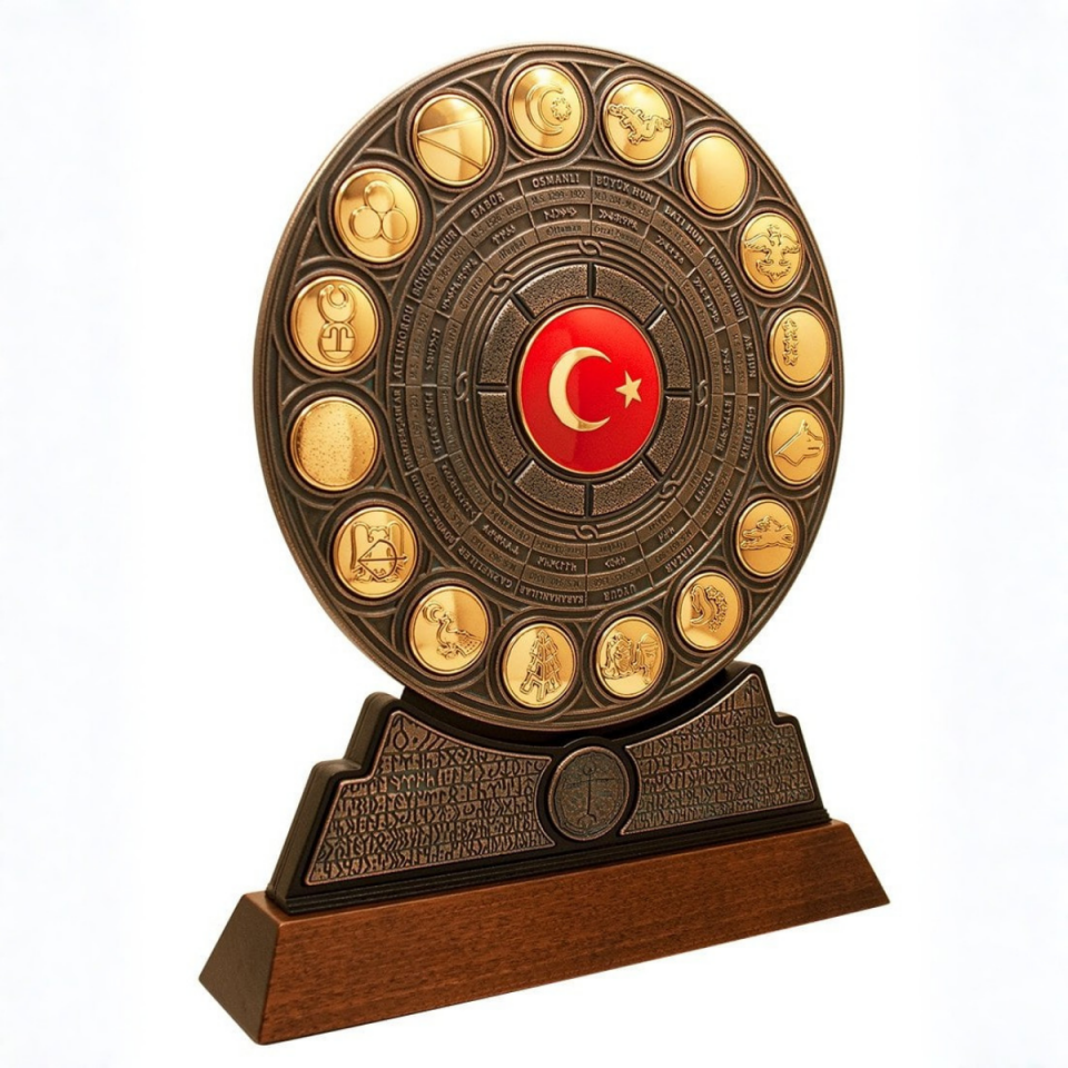 16 Türk Devleti (Rozet Panel)