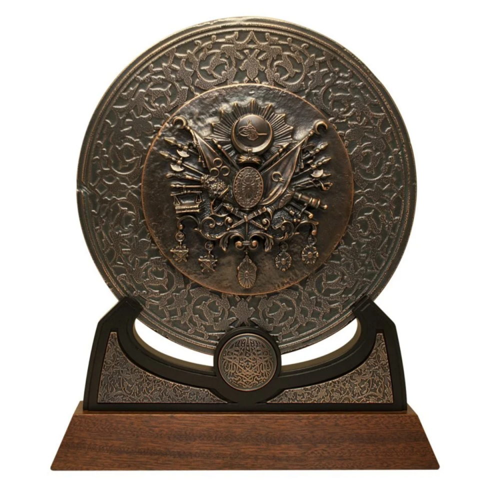 Osmanlı Devlet Arması (Rozet Panel – Bronz Kaplama)