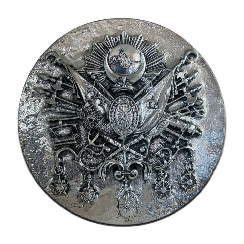 Osmanlı Devlet Arması (Rozet Panel – Gümüş Kaplama)