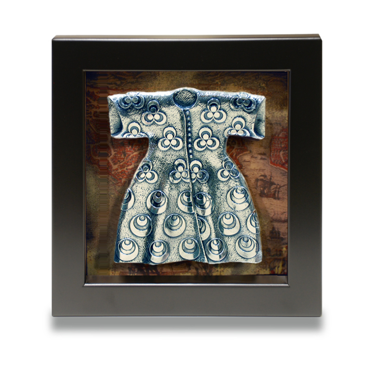 Çerçeveli Kaftan Çintemani Desen (Gümüş Kaplama)
