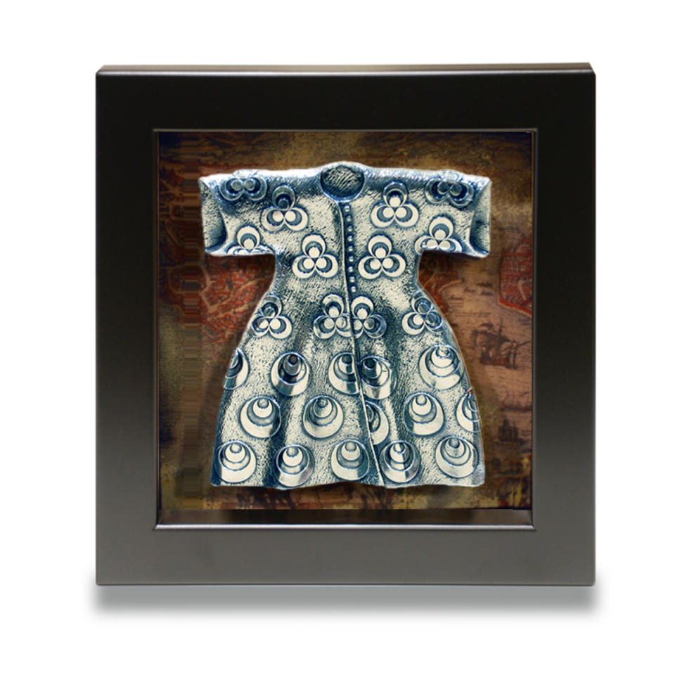 Çerçeveli Kaftan Çintemani Desen (Gümüş Kaplama)