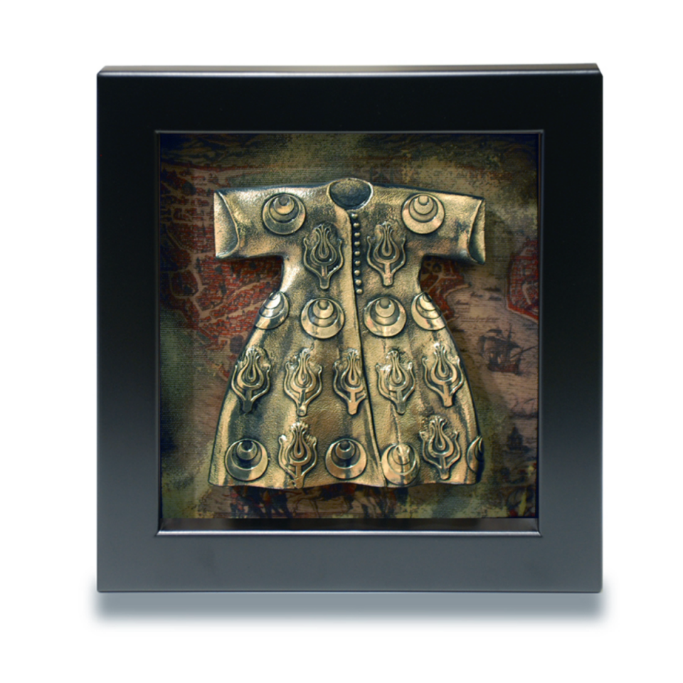 Çerçeveli Kaftan Lale Desen (Gümüş Kaplama)