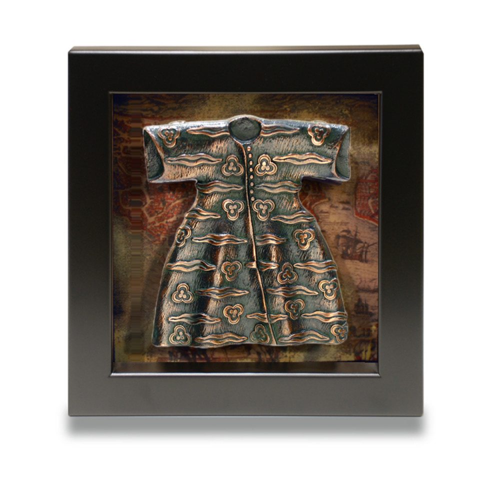 Çerçeveli Kaftan Dudak Desen (Bronz Kaplama)