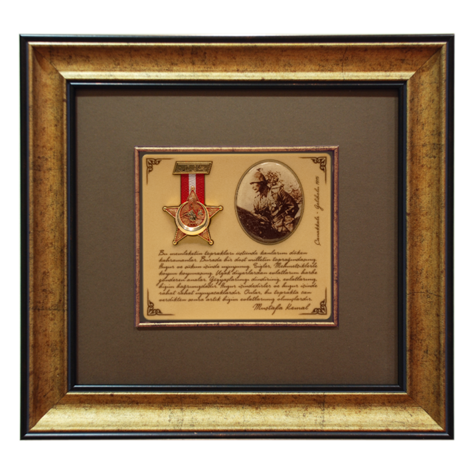 Atatürk ve Çanakkale Madalyası Tablo