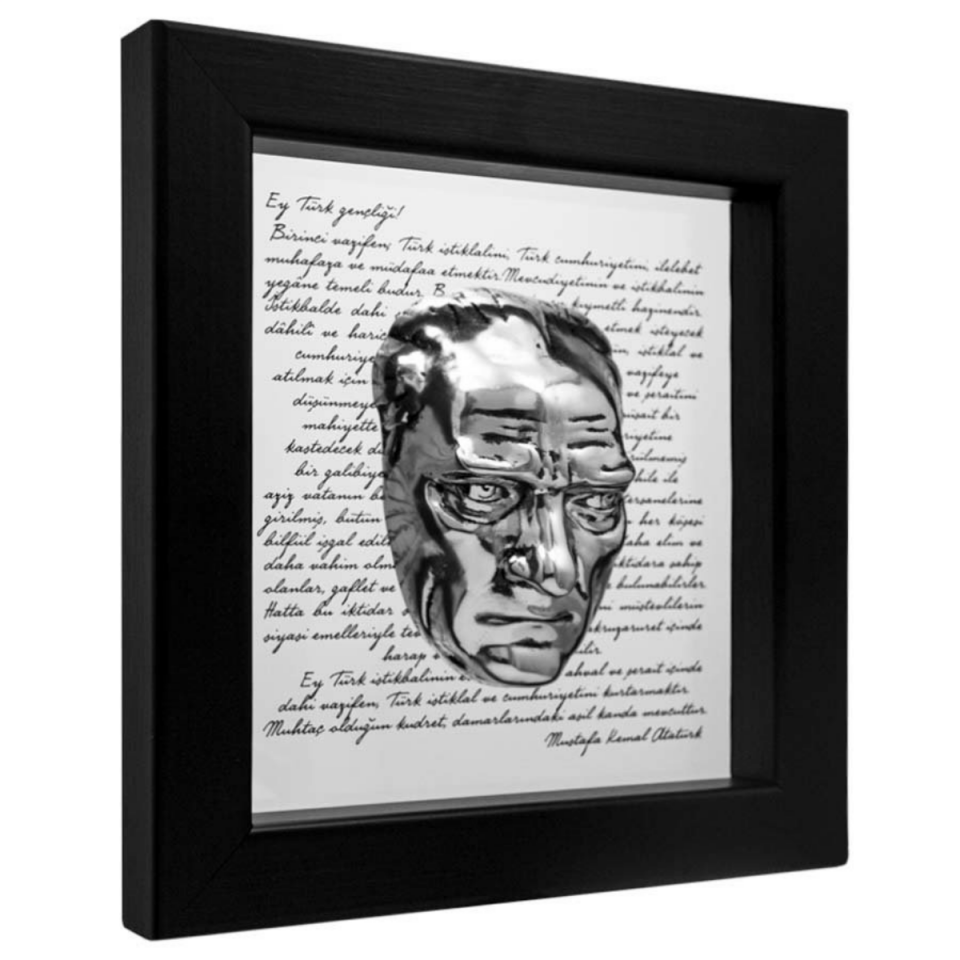 Ata Mask Tablo – Gençliğe Hitabe (Gümüş Kaplama)