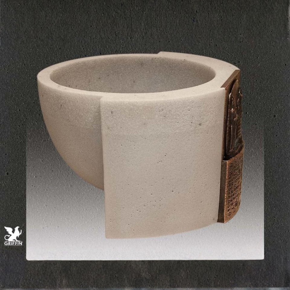 Hammurabi Beyaz Kumtaşı (Bronz Kaplama)
