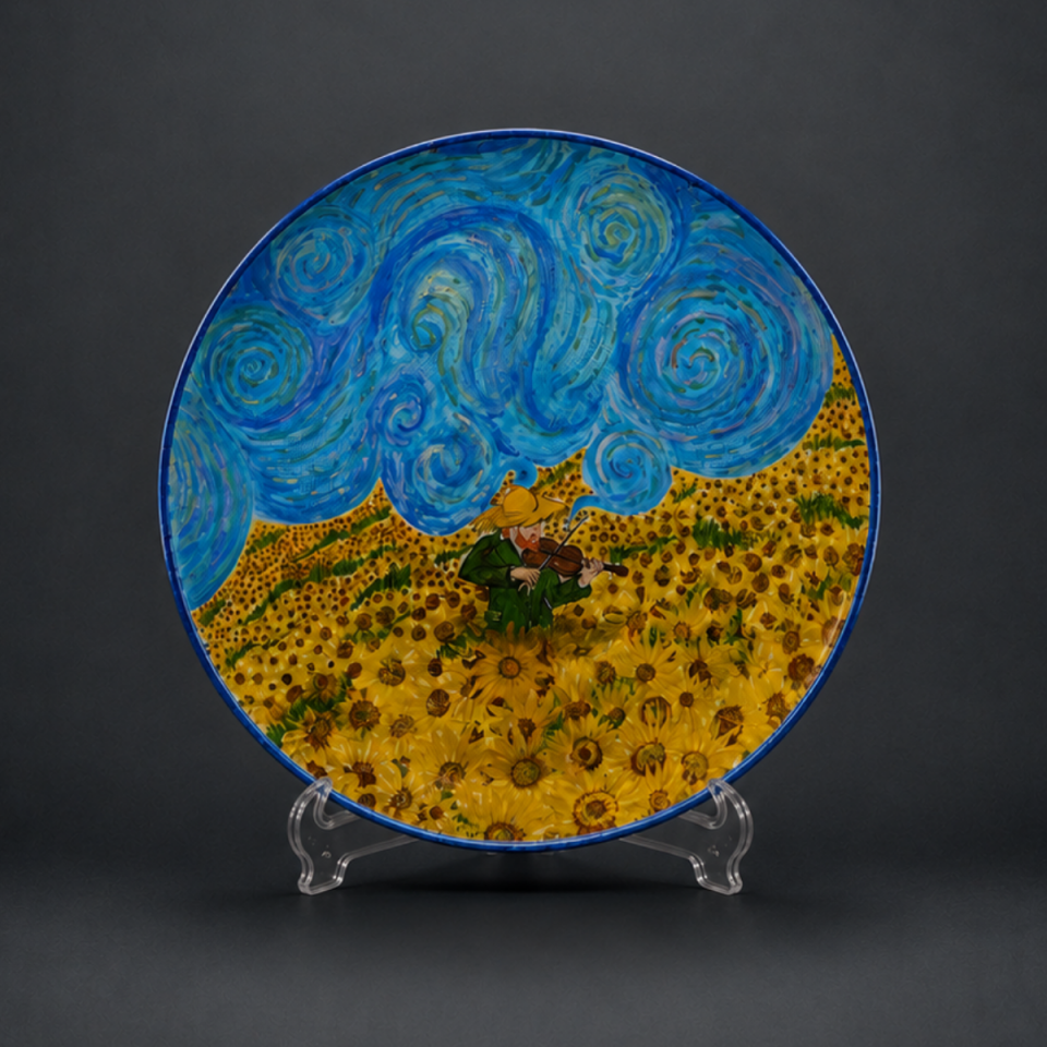 Van Gogh’un Bahçesi Çini Tabak