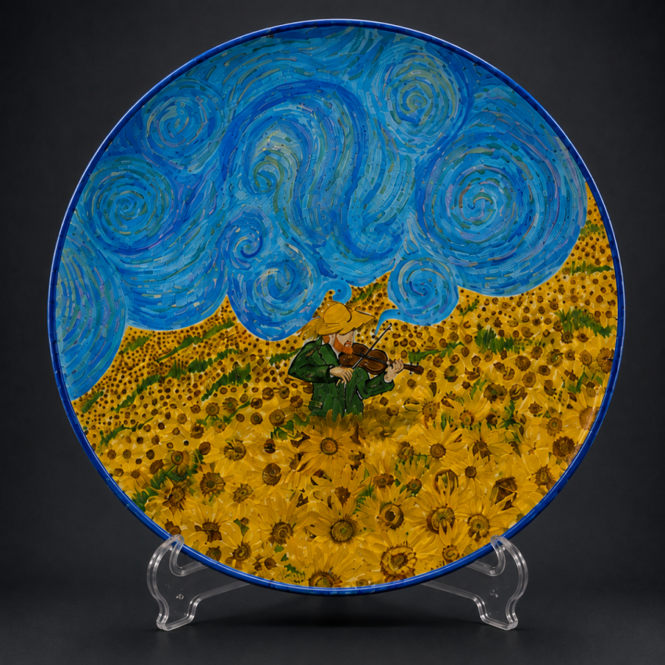 Van Gogh’un Bahçesi Çini Tabak