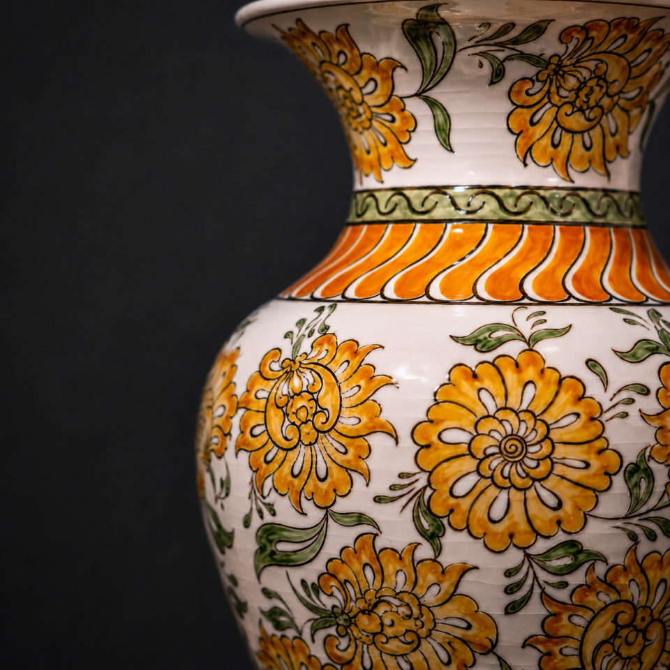 El Hamra Çiçekli Vazo
